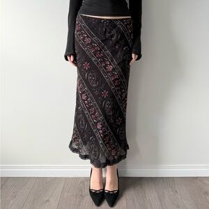 Philip Simon floral paisley print midi skirt